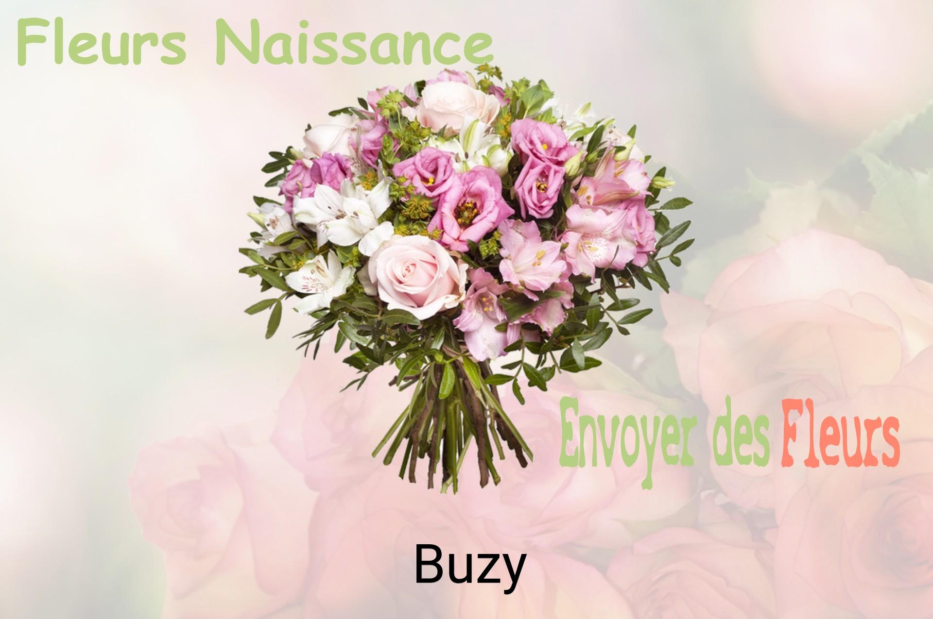 Bouquet de fleurs de naissance livré à Buzy